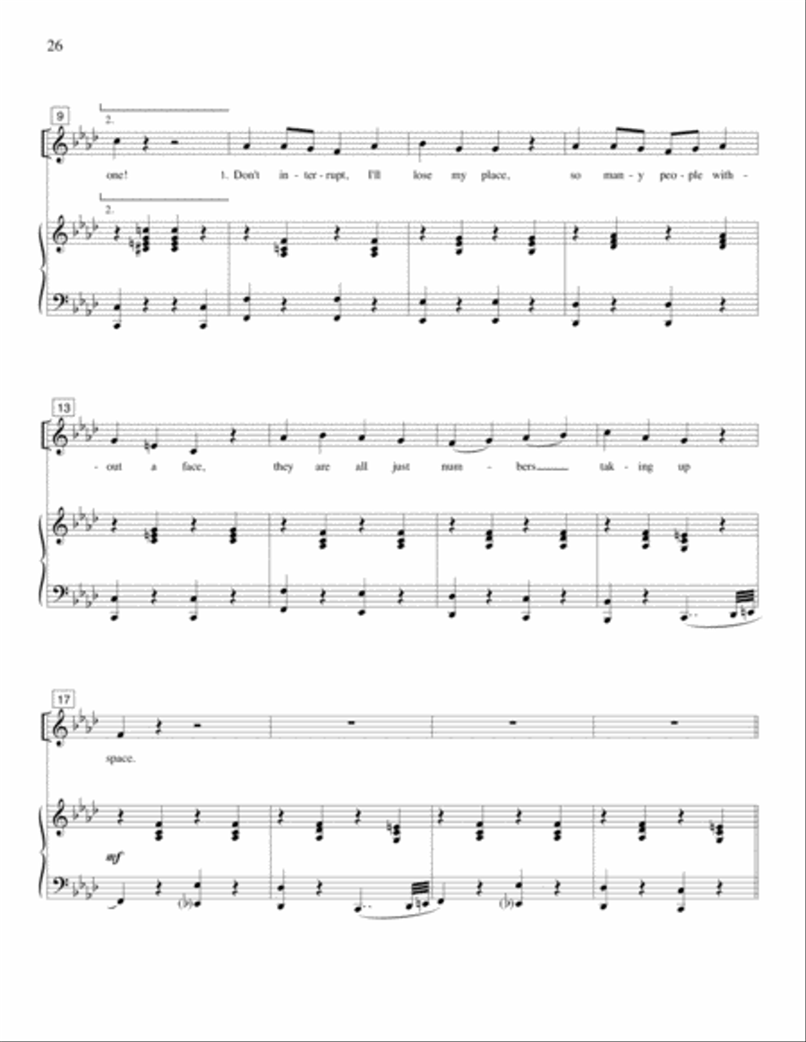 Strange Places (Christmas Pageant) 4-Part scores gallery preview page 11