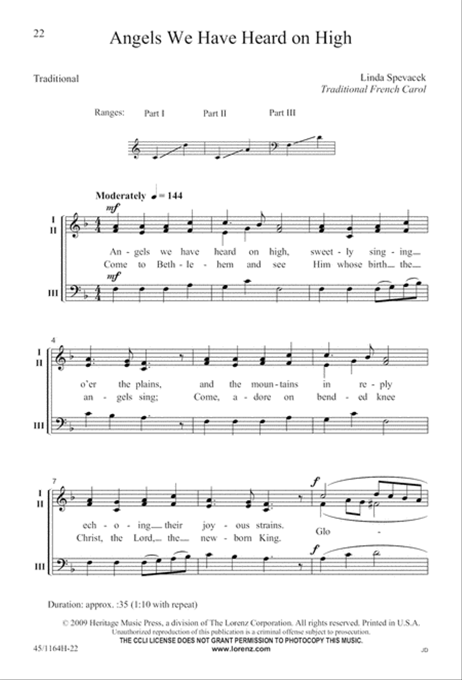 A-Caroling We Go! A-Caroling We Go! 3-Part scores gallery preview page 22