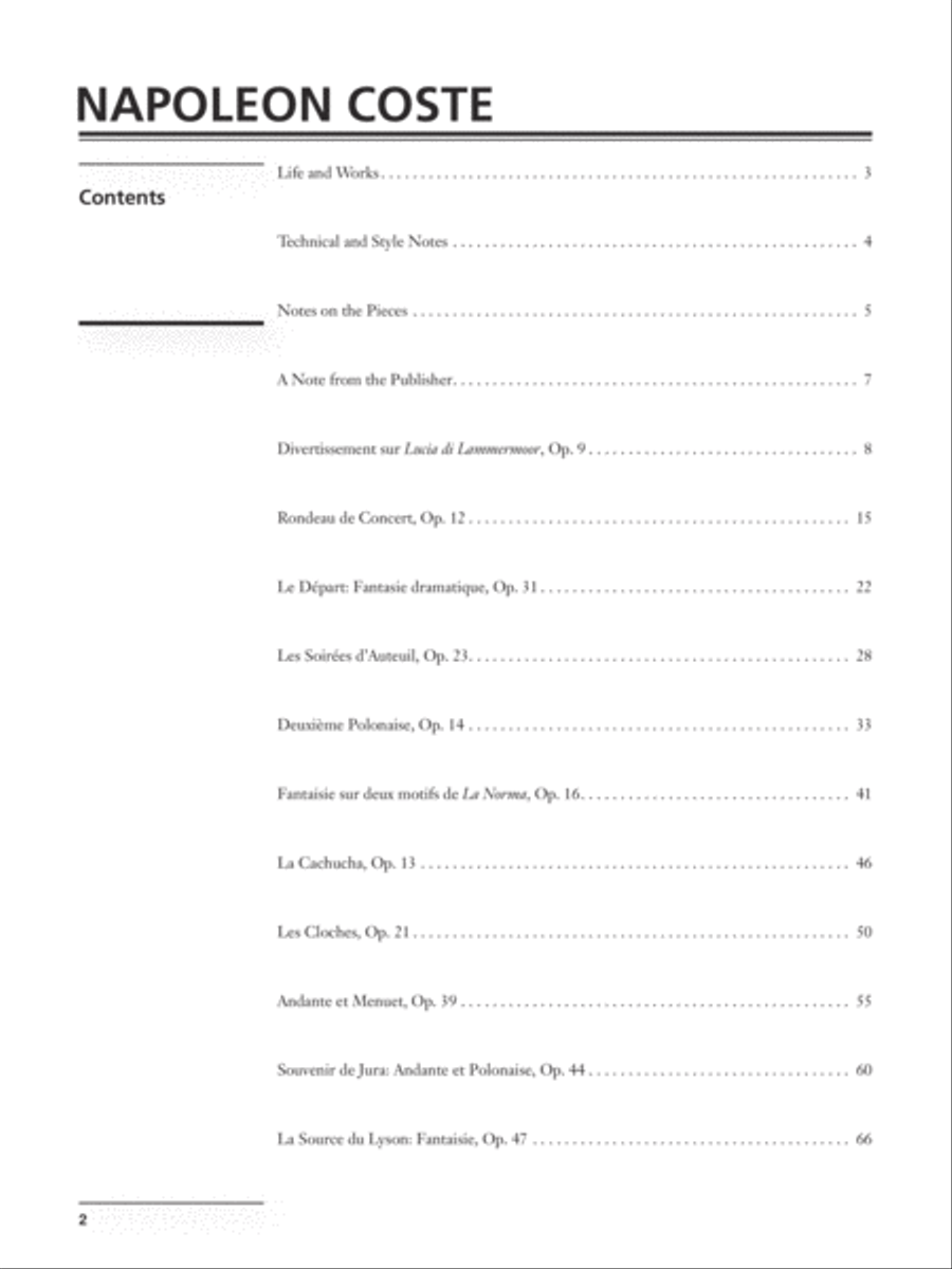 Coste -- Selected Works for Guitar Acoustic Guitar scores gallery preview page 2