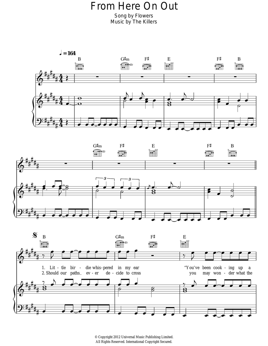 From Here On Out Acoustic Guitar scores gallery preview page 1