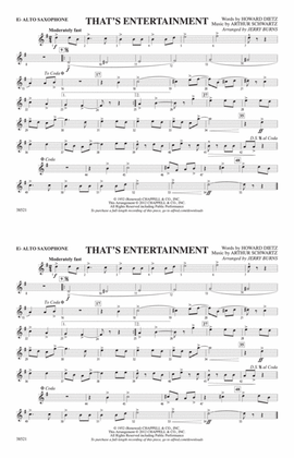 That's Entertainment: E-flat Alto Saxophone