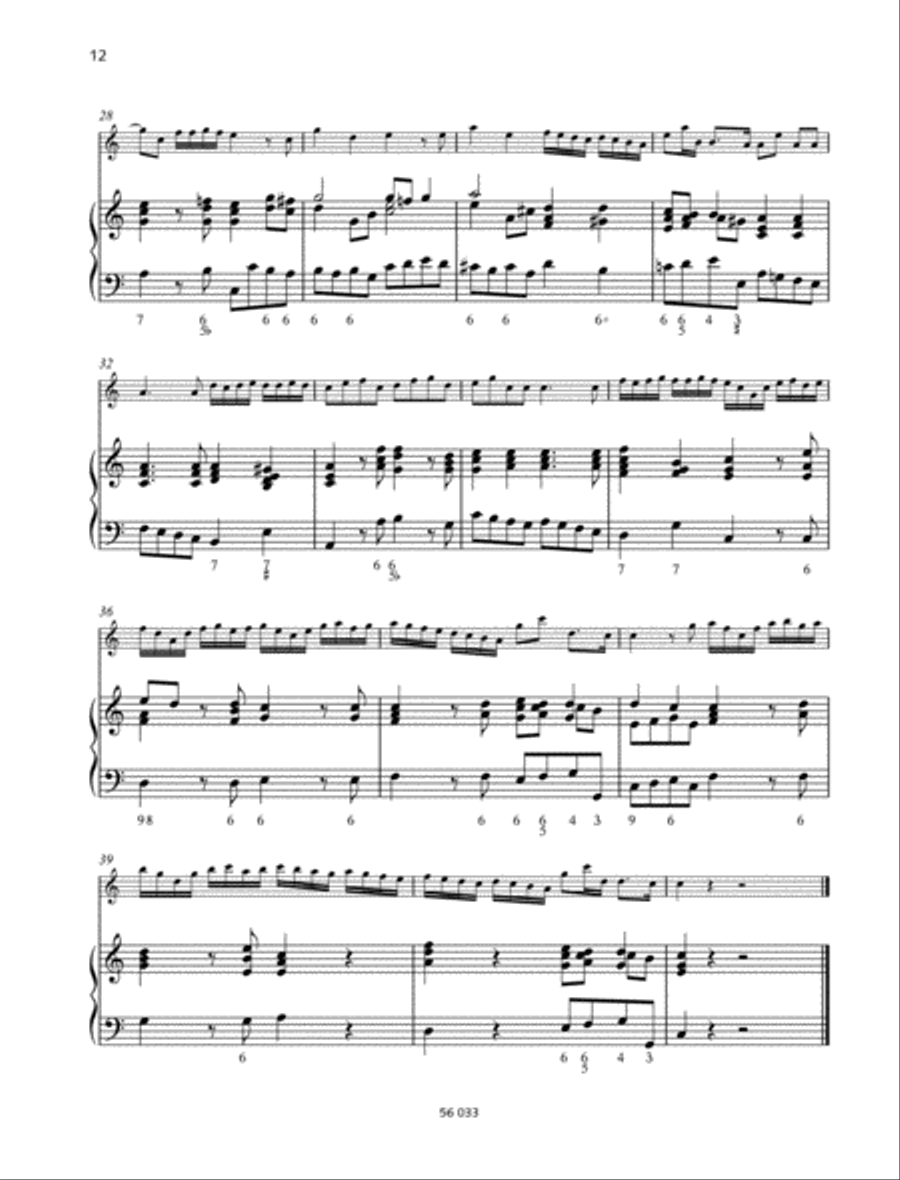 Sonata C major Alto Recorder scores gallery preview page 5