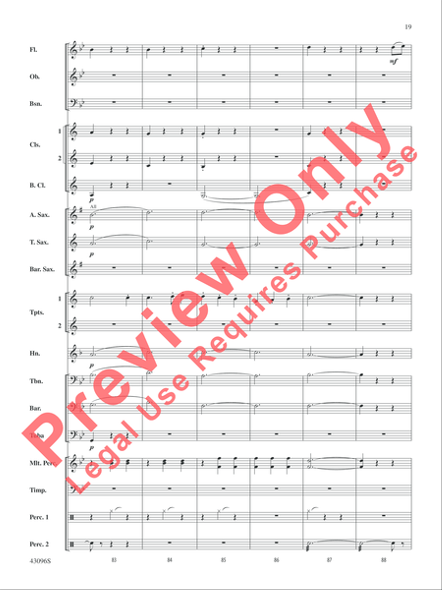 Danse des Ghazies (from The Ballet Suite, Opus 50a) Concert Band scores gallery preview page 20