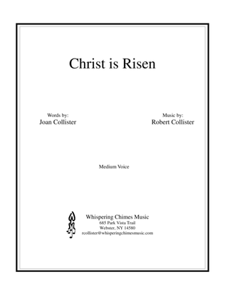 Book cover for Christ is Risen (medium Voice)
