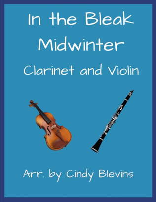 Book cover for In the Bleak Midwinter, Clarinet and Violin