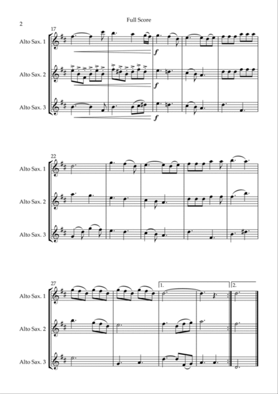 He Is Exalted Woodwind Trio scores gallery preview page 2