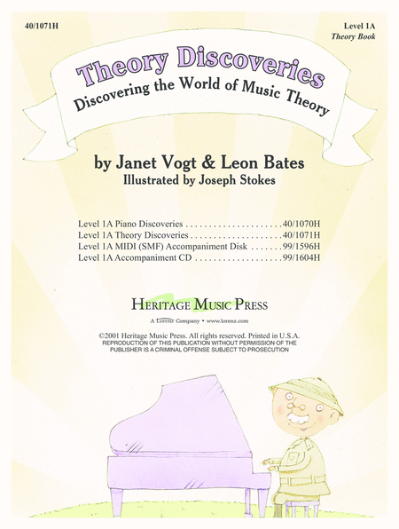 Piano Discoveries Theory Bk 1A