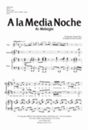 A la Media Noche - Flute part