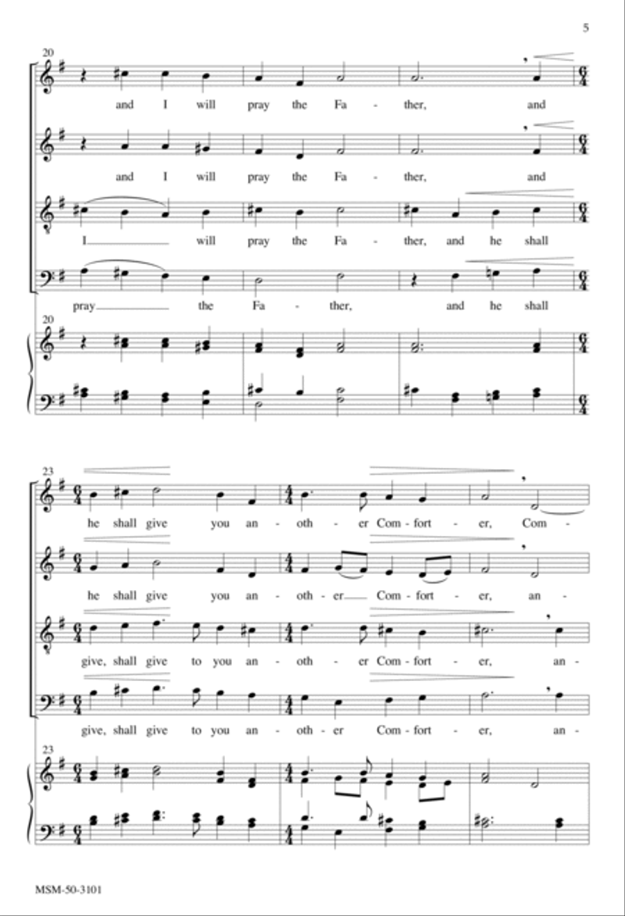 If You Love Me 4-Part scores gallery preview page 5