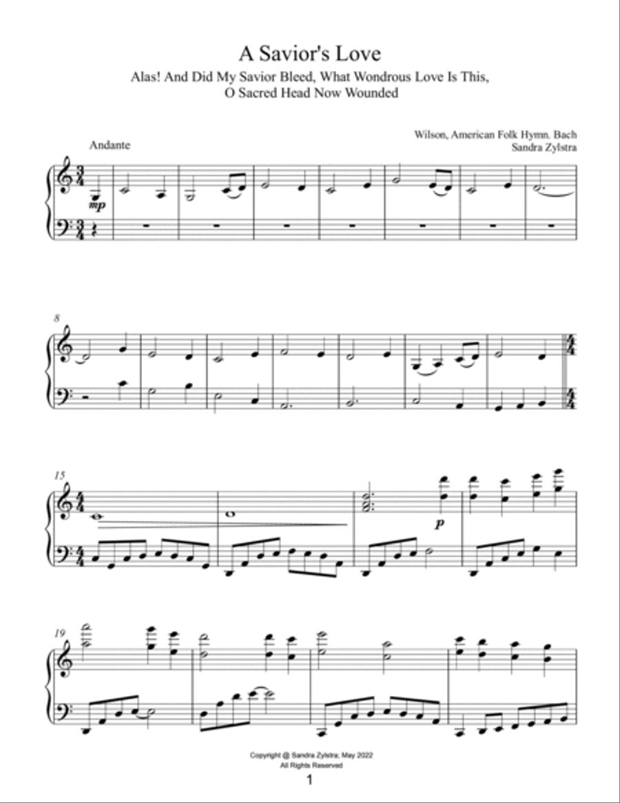 Sounds Of Worship (intermediate piano solos) Piano Solo scores gallery preview page 3