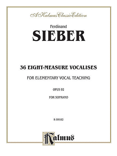 36 Eight-Measure Vocalises for Elementary Teaching