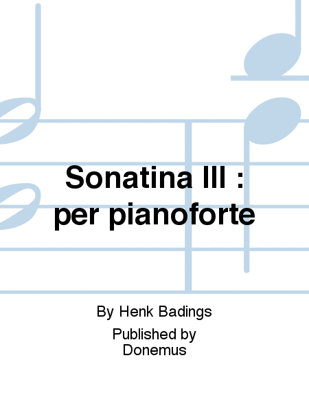 Sonatina III : per pianoforte