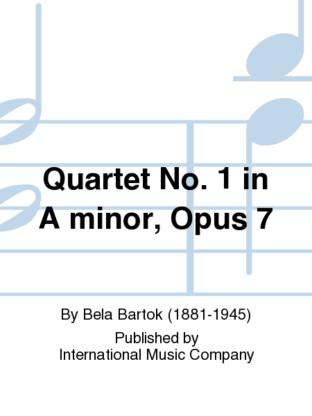 Quartet No. 1 in A minor, Op. 7 (QUARTETTO ITALIANO) (parts)
