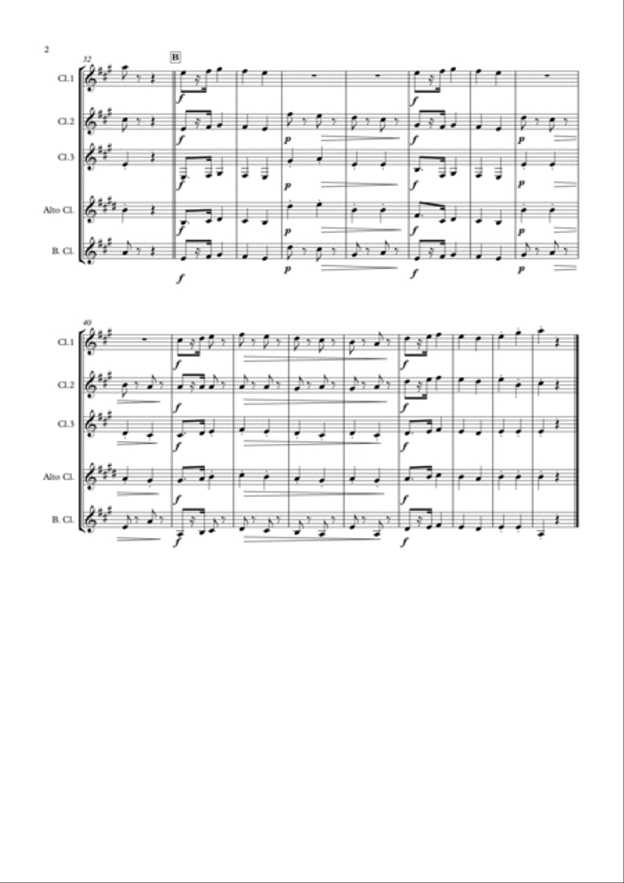 4 Pieces from Album für die Jugend - Robert Schumann Woodwind Quartet scores gallery preview page 3