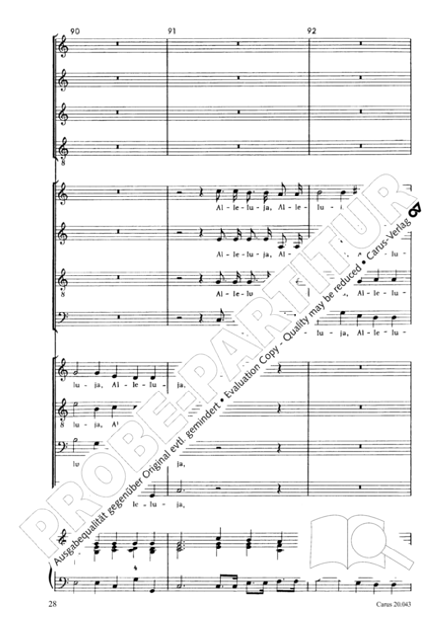 Nicht uns, Herr, sondern deinen Namen 4-Part scores gallery preview page 29