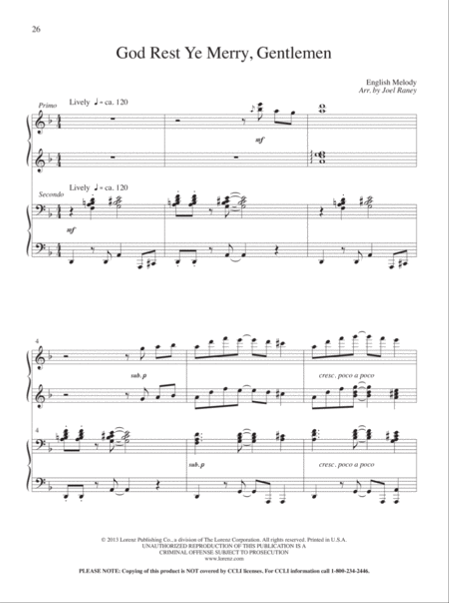 4-Hands for Christmas 4-Hands for Christmas Piano Duet scores gallery preview page 6