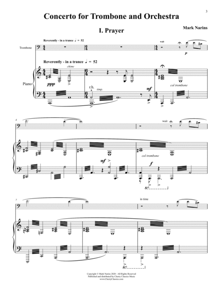 Concerto for Trombone and Piano