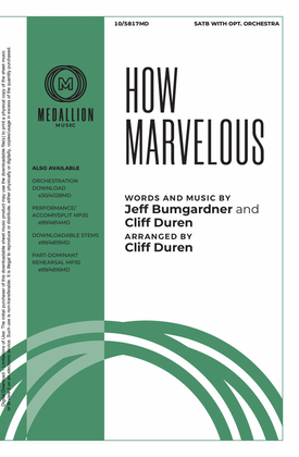 Book cover for How Marvelous