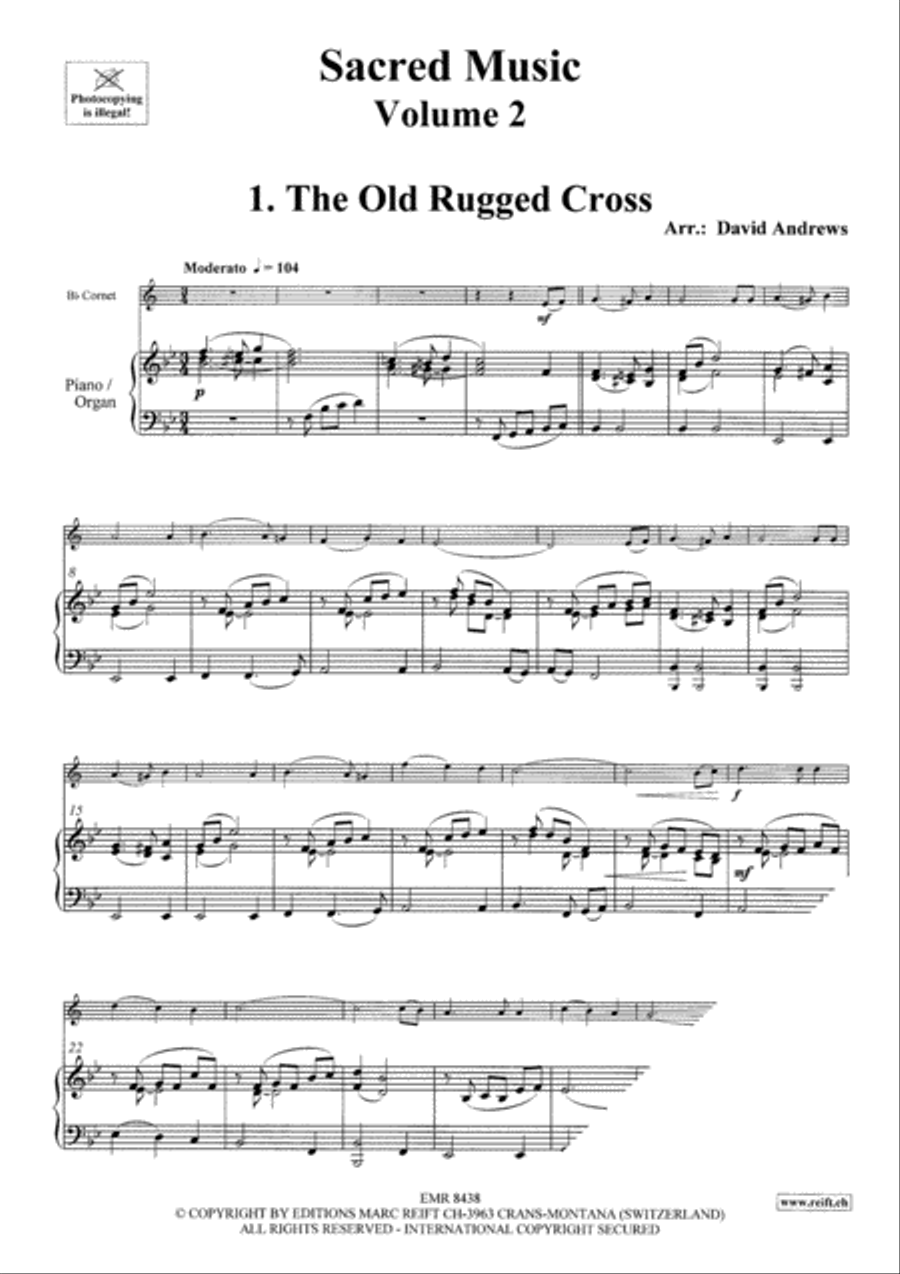 Sacred Music Volume 2 Cornet scores gallery preview page 3