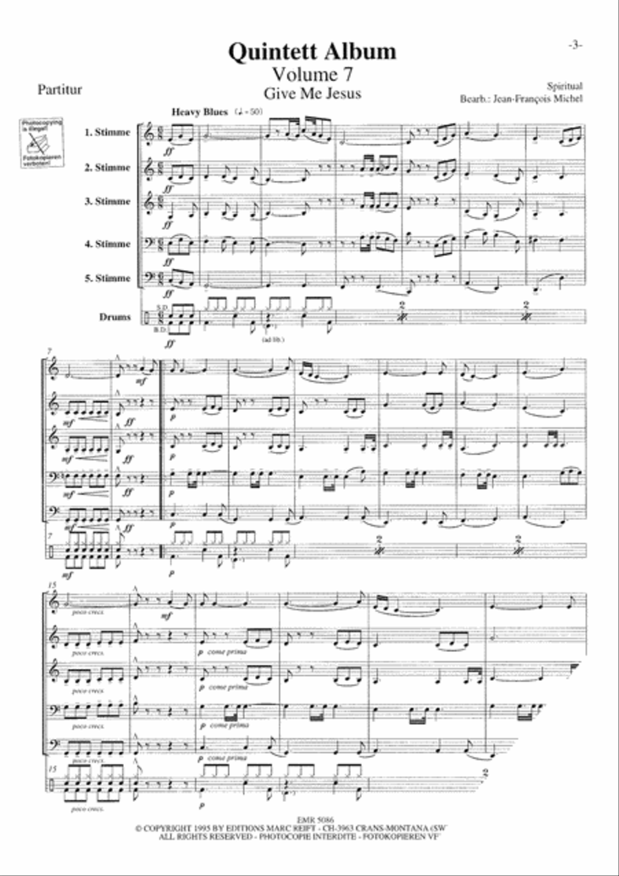 Quintett Album Vol. 07 Concert Band scores gallery preview page 4