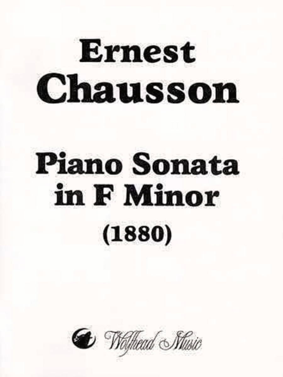 Piano Sonata in F Minor (1880)