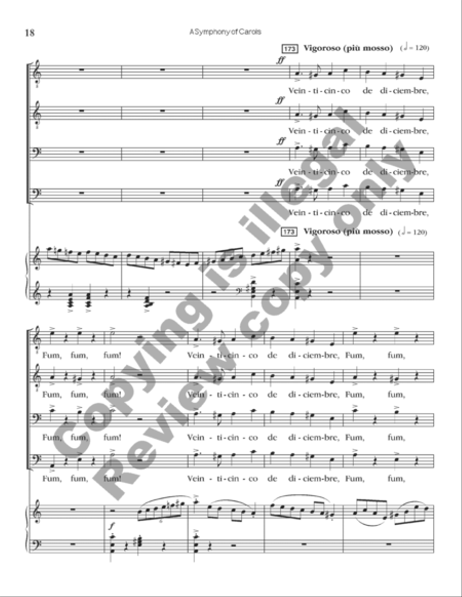 A Symphony of Carols (Choral Score) A Symphony of Carols (Choral Score) TTBB scores gallery preview page 24