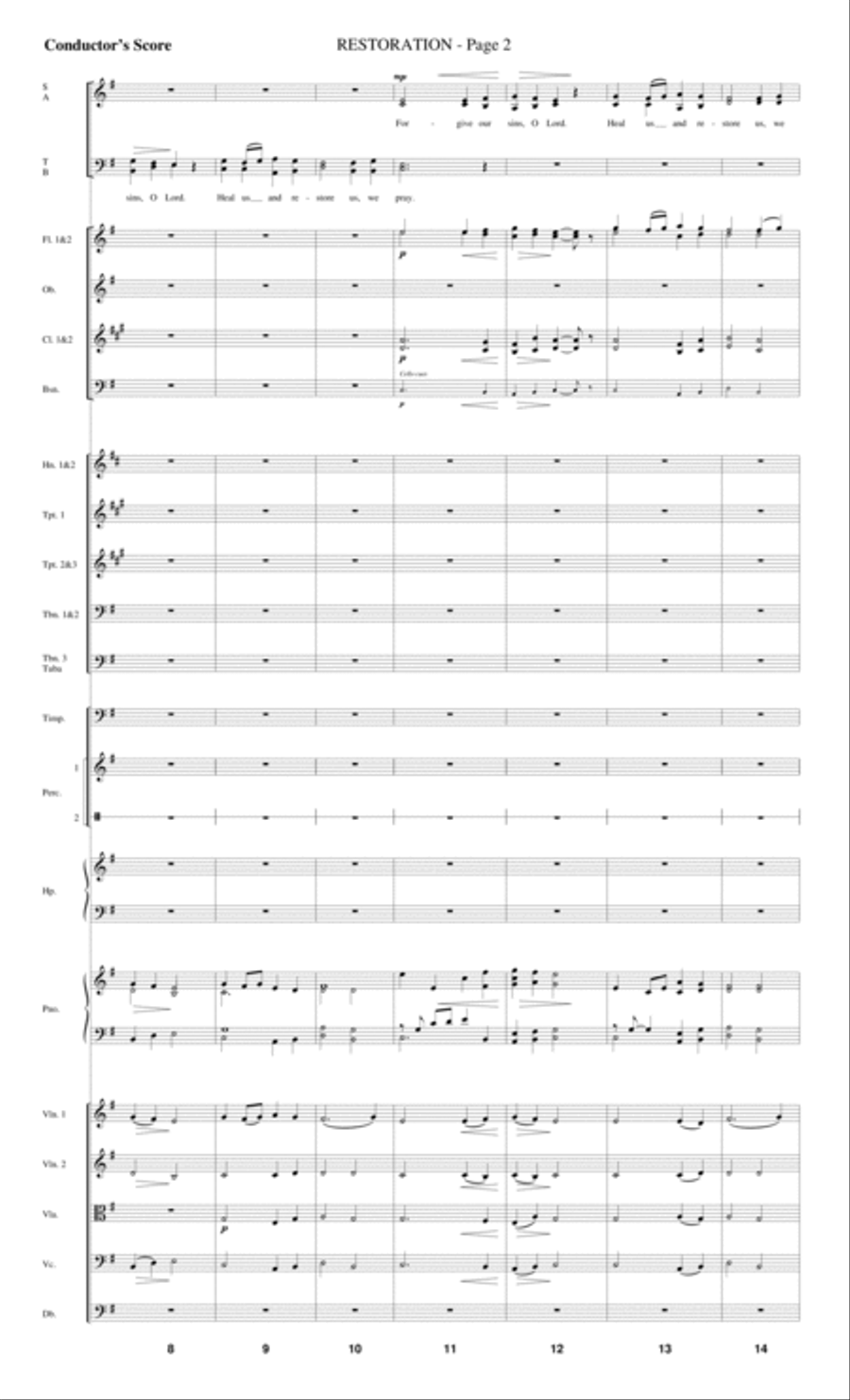 Restoration - Score Restoration - Score Choir scores gallery preview page 2
