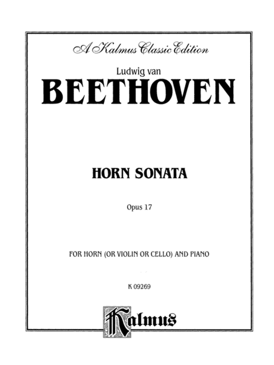 Horn Sonata, Op. 17