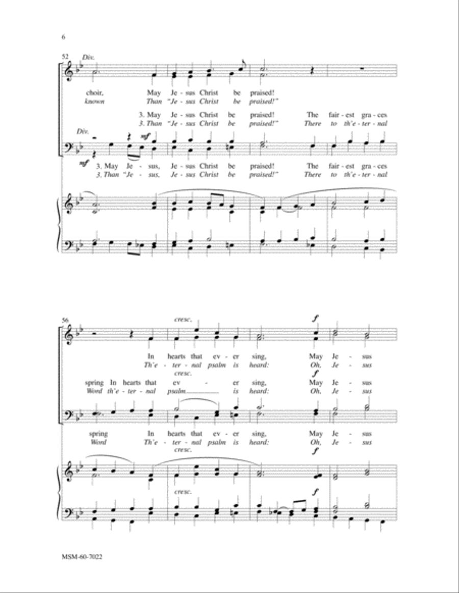 When Morning Gilds the Skies 4-Part scores gallery preview page 5