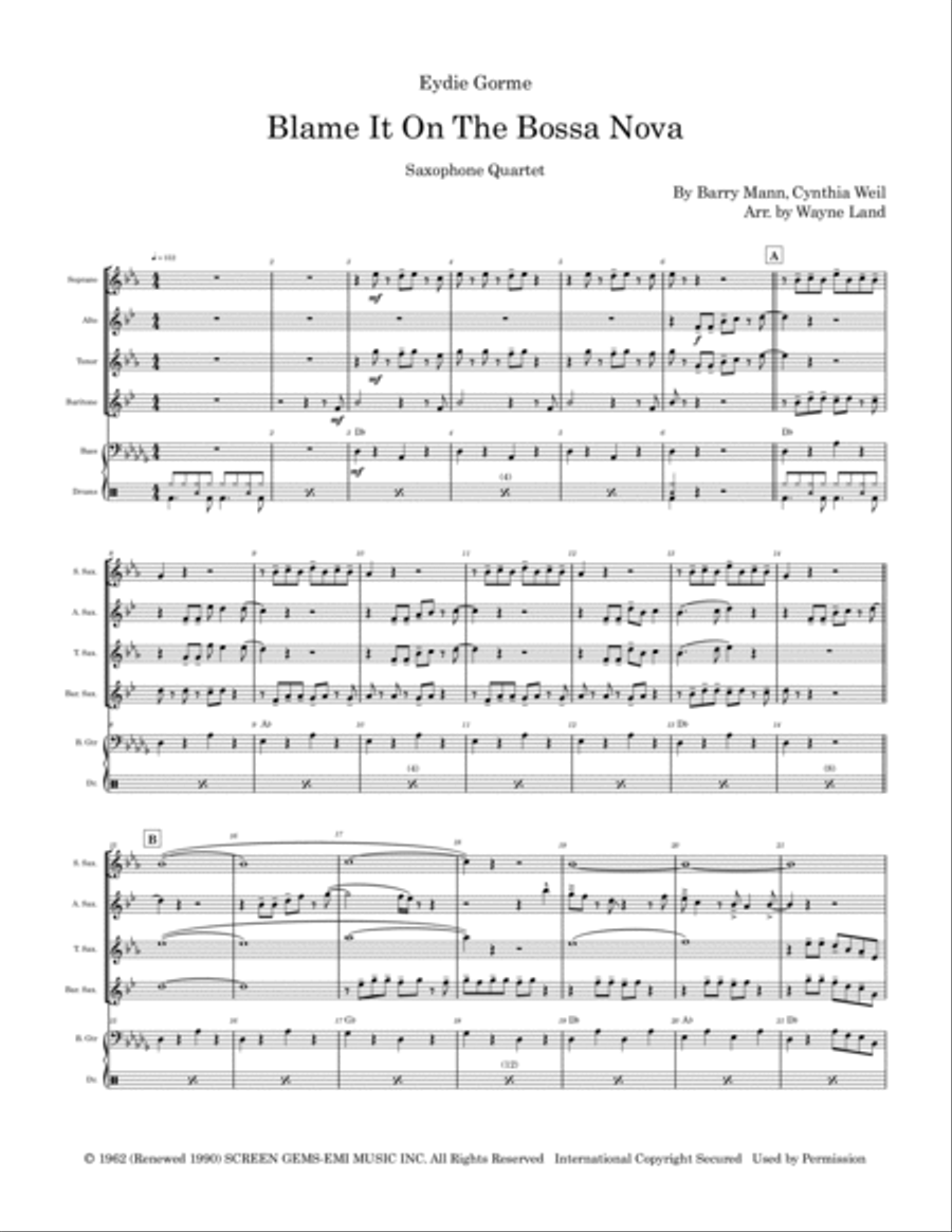 Blame It On The Bossa Nova image number null