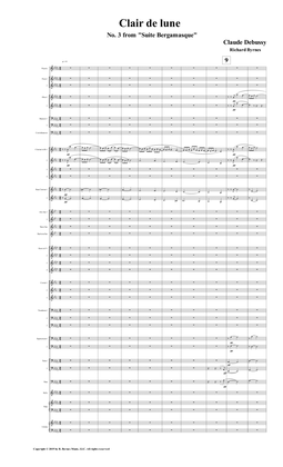 Book cover for Suite Bergamasque, No. 3 Clair de lune (Symphonic Band)