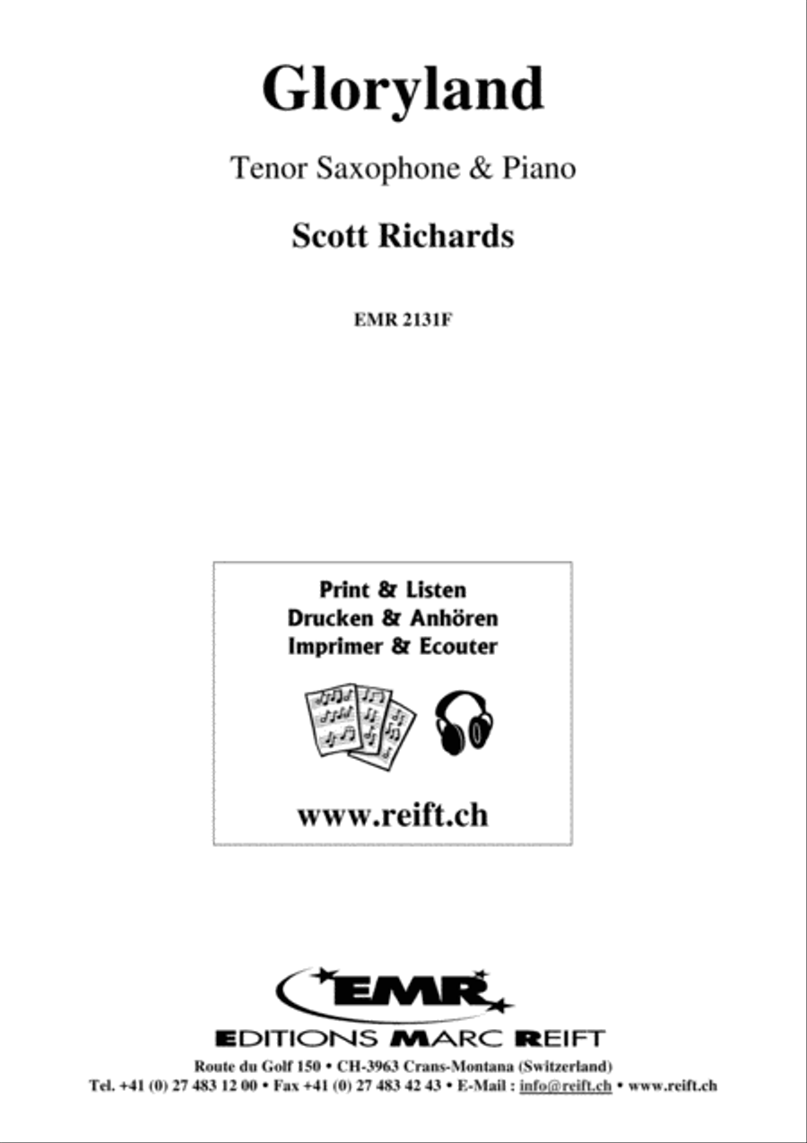 Gloryland Tenor Saxophone scores gallery preview page 2
