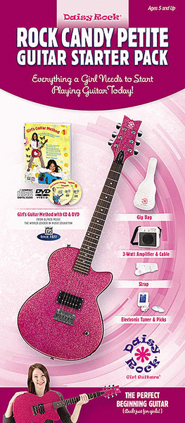 Daisy Rock Girl Guitars -- Rock Candy Petite Guitar Starter Pack (Atomic Pink) image number null