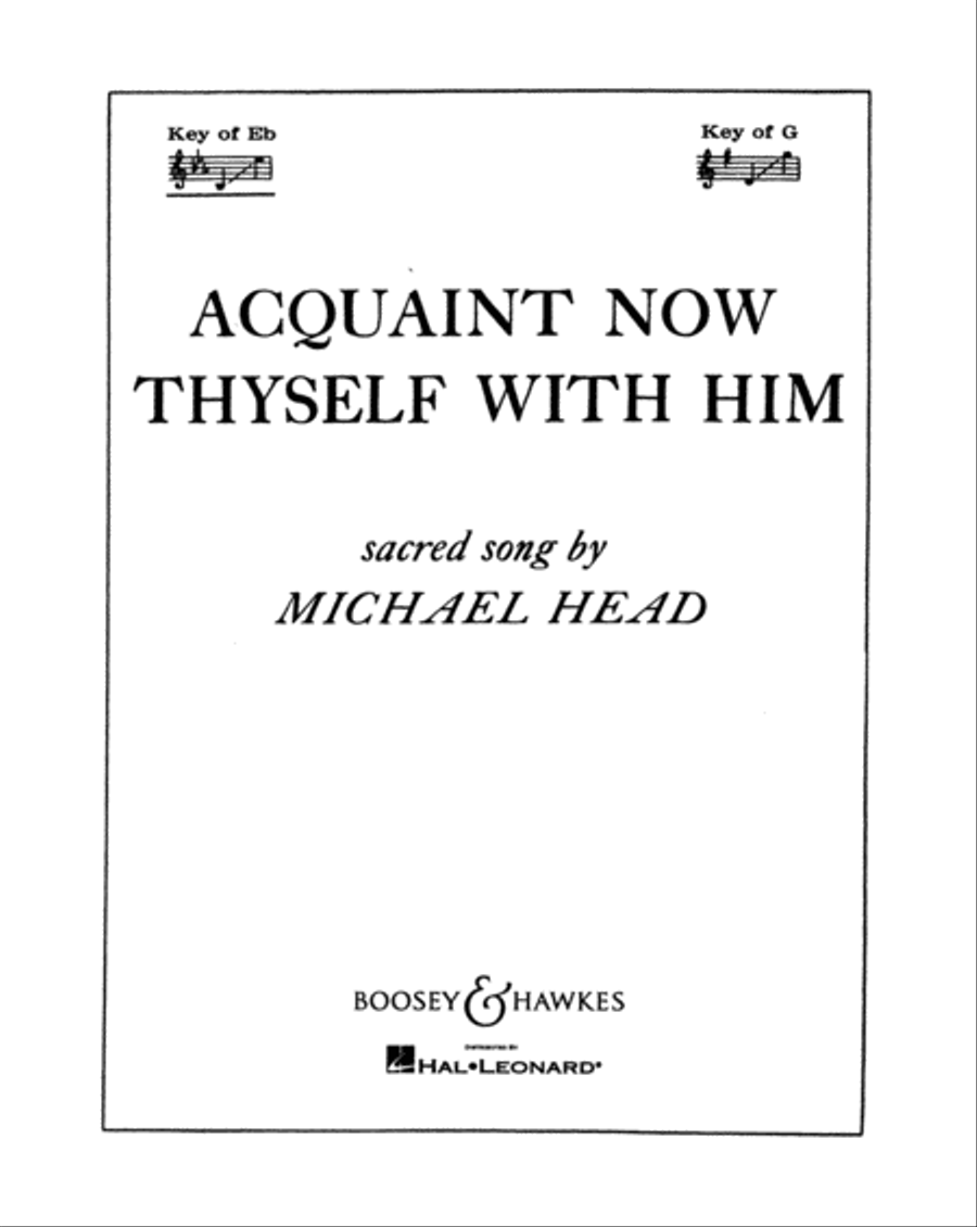 Acquaint Now Thyself with Him Medium Voice scores gallery preview page 1