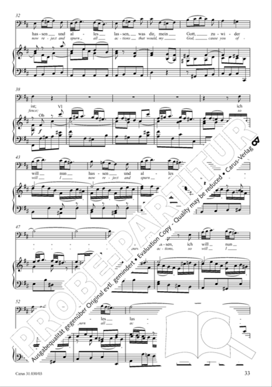 Joyful be, O ransomed flock (Freue dich, erloste Schar) 4-Part scores gallery preview page 34