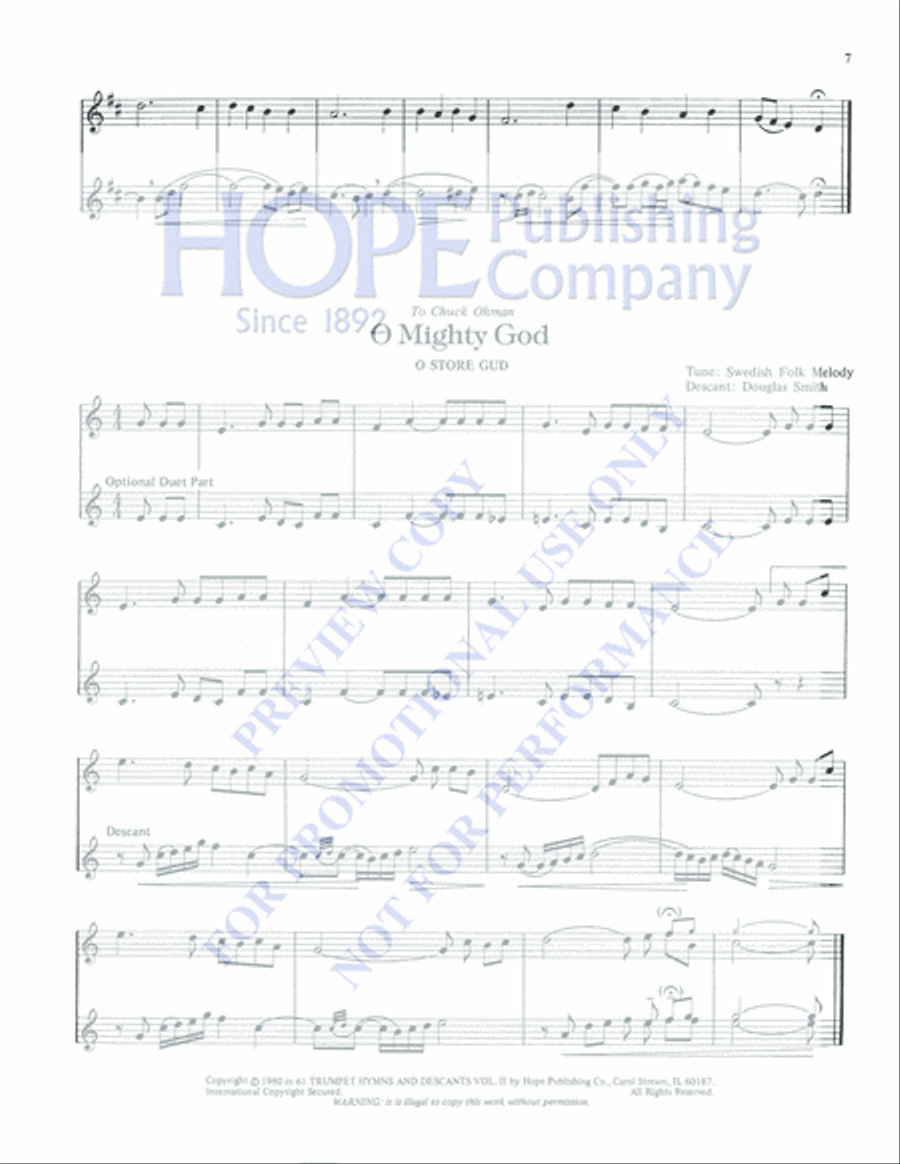 61 Trumpet Hymns and Descants, Vol. 2 Trumpet Solo scores gallery preview page 9