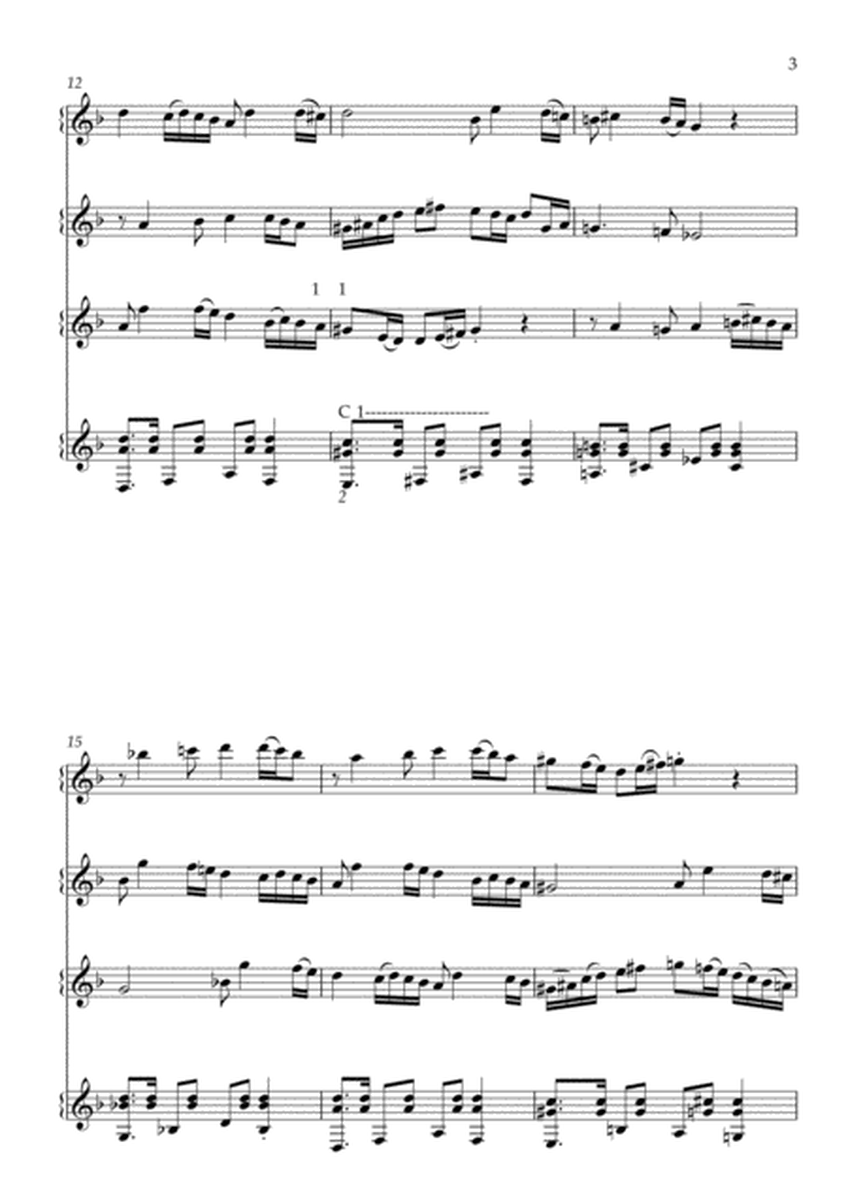 Mini Frevo - Brazilian music for four guitars - Score and Parts image number null