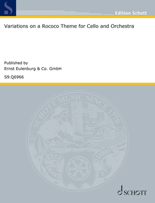 Book cover for Variations on a Rococo Theme for Cello and Orchestra