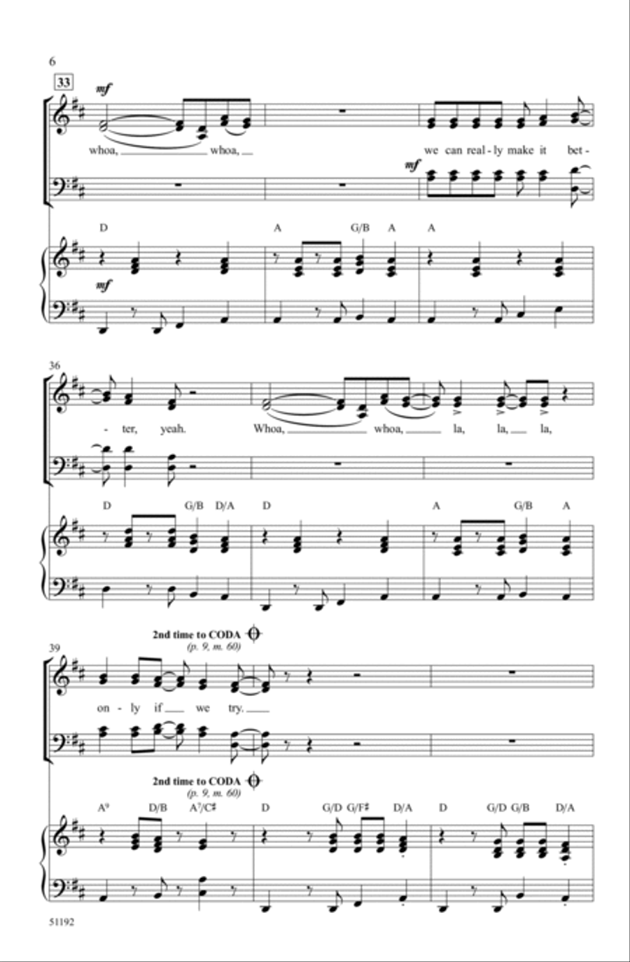 Give a Little Love Choir scores gallery preview page 5