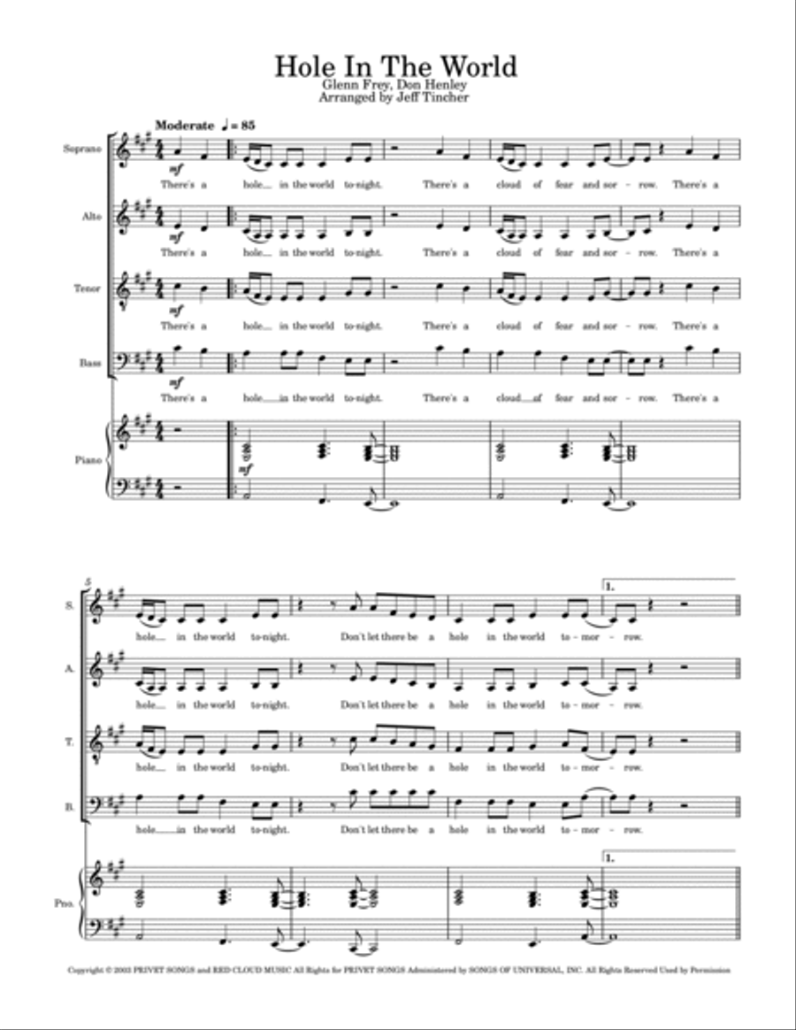 Hole In The World 4-Part scores gallery preview page 2