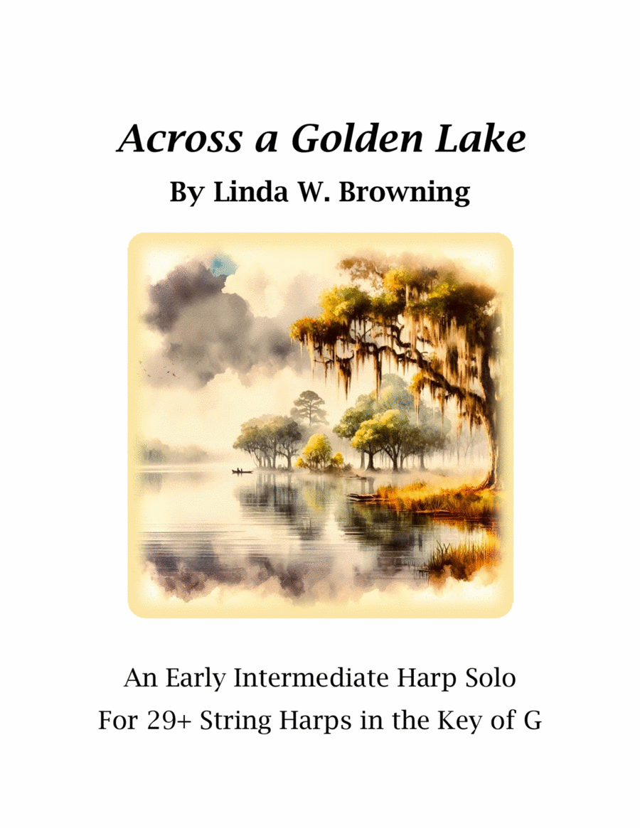 Across a Golden Lake Celtic Harp scores gallery preview page 1