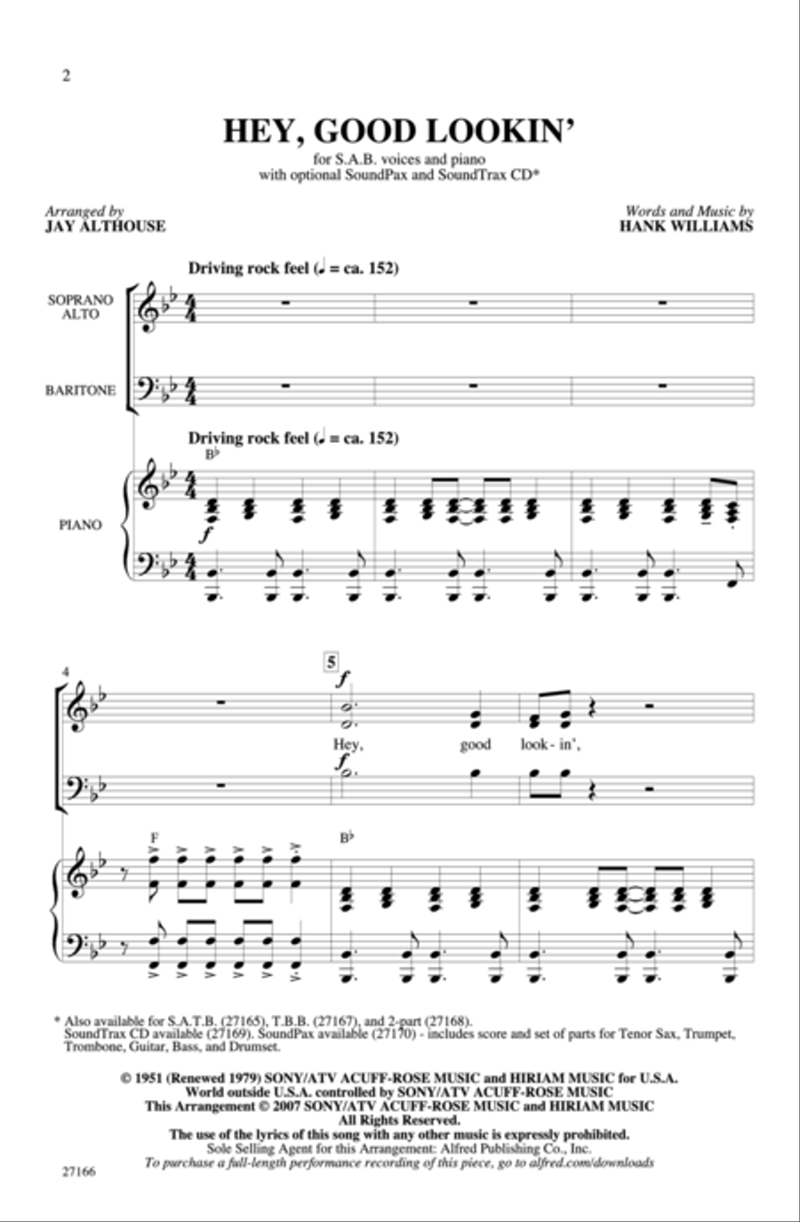 Hey, Good Lookin' 3-Part scores gallery preview page 2