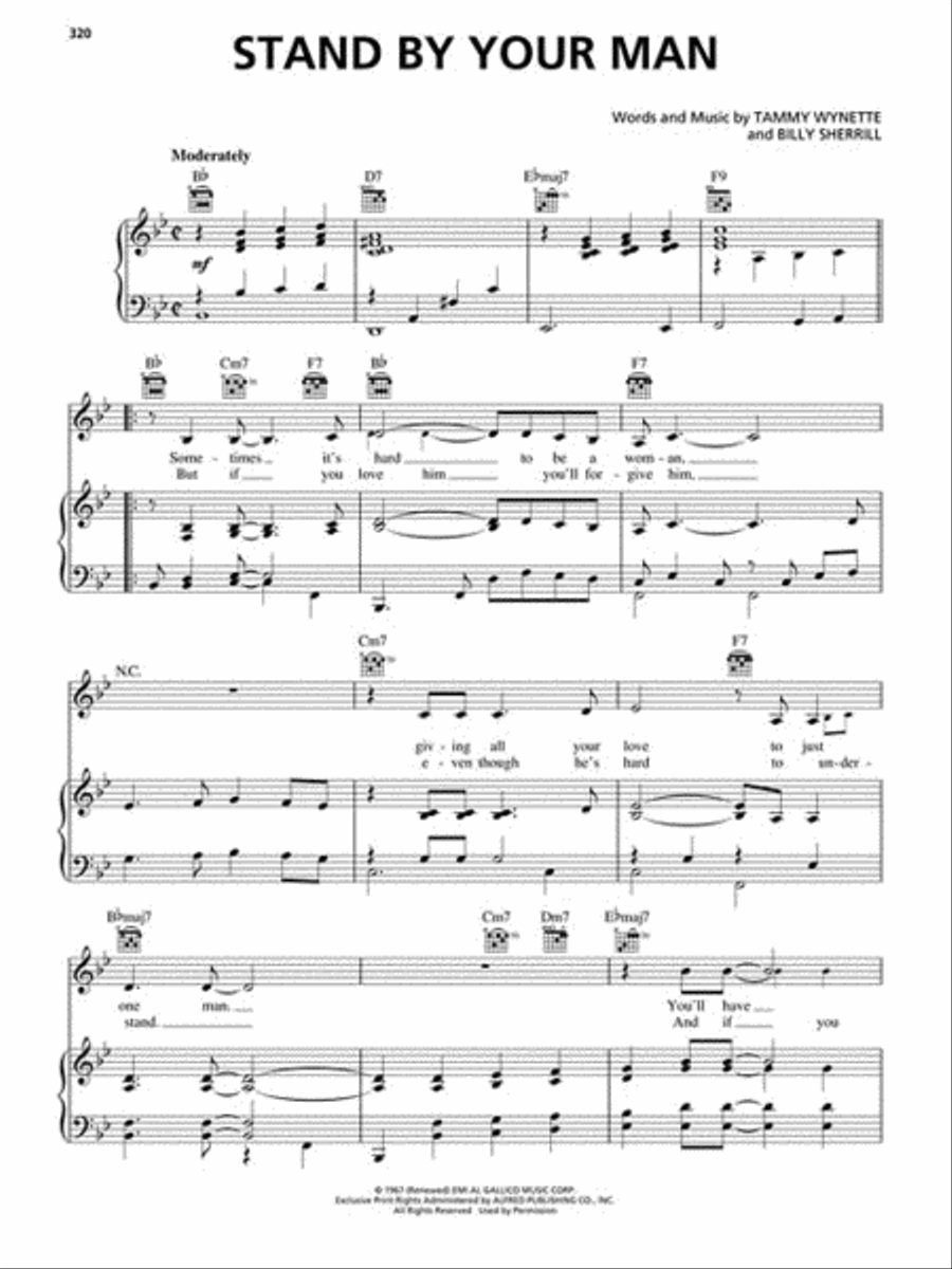 The Great American Songbook – Country Piano, Vocal, Guitar scores gallery preview page 4