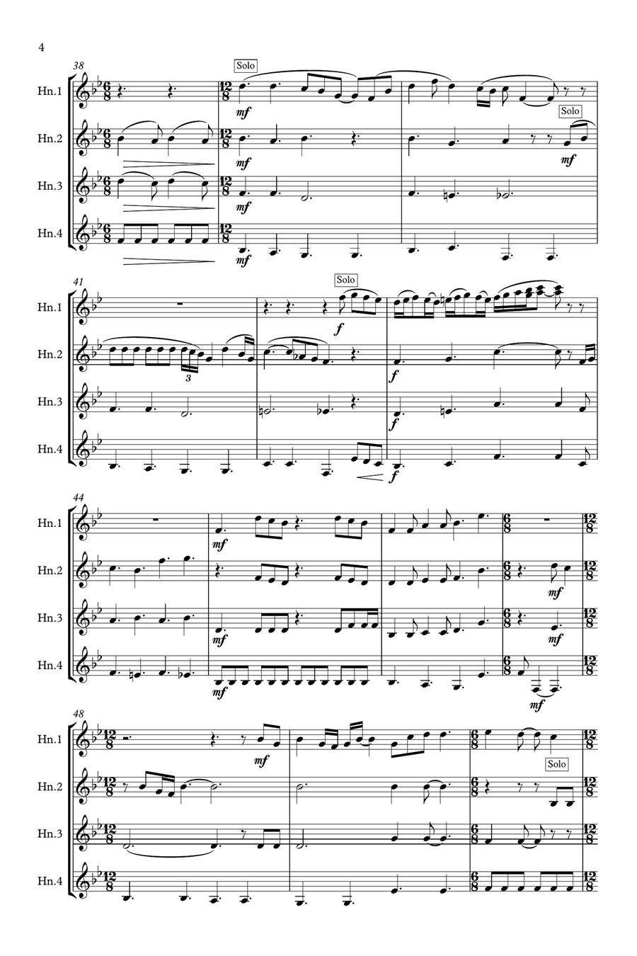 Somebody To Love Brass Quartet scores gallery preview page 4