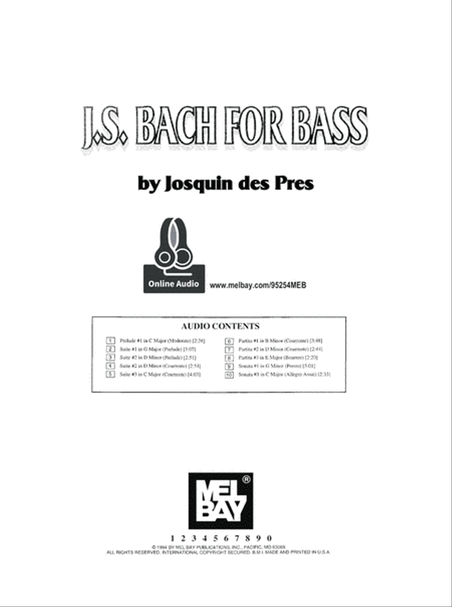 J. S. Bach for Bass Acoustic Guitar scores gallery preview page 2