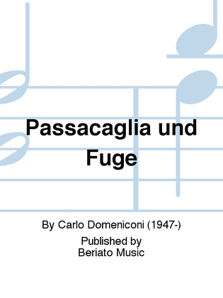 Book cover for Passacaglia und Fuge