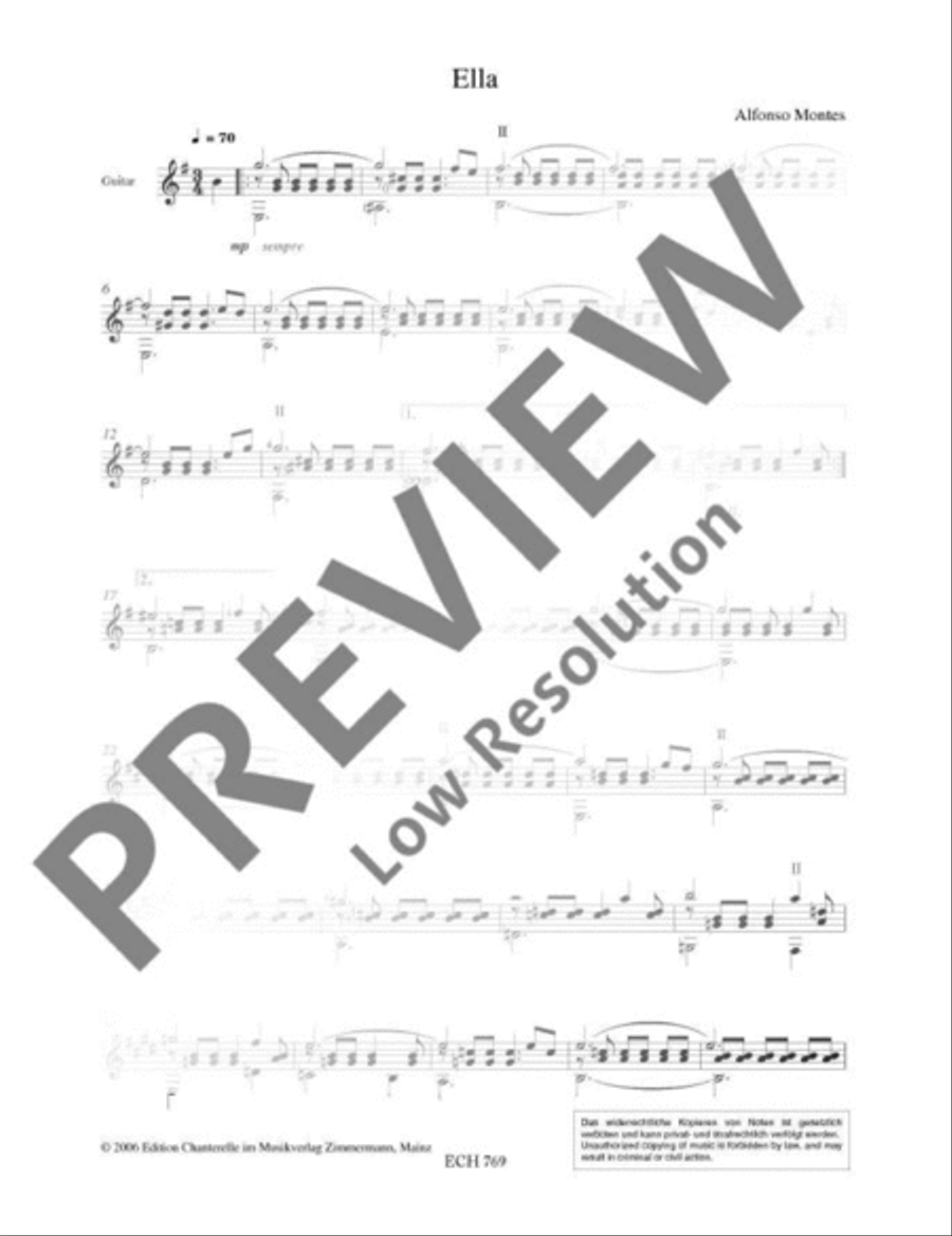 5 Endechas Guitar scores gallery preview page 4
