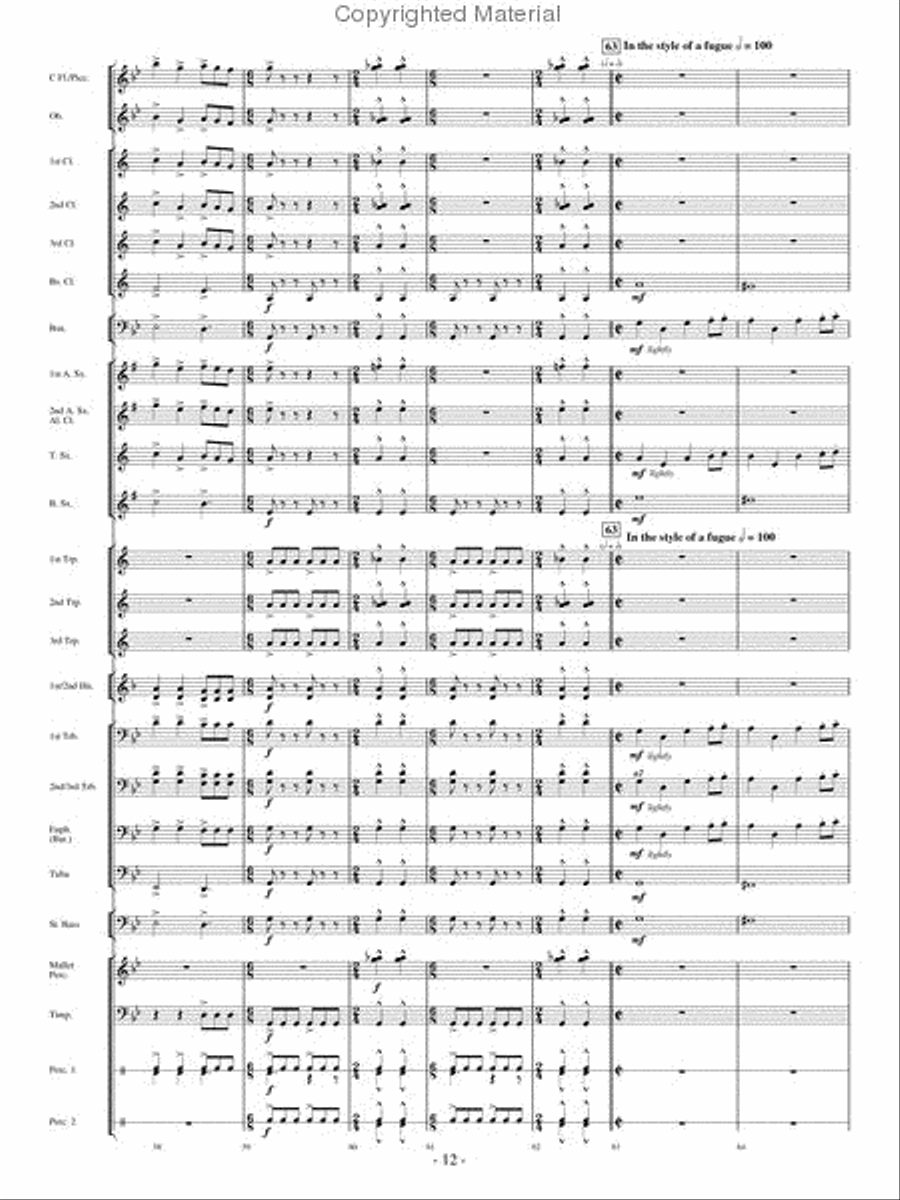 Flight of Valor Concert Band scores gallery preview page 11
