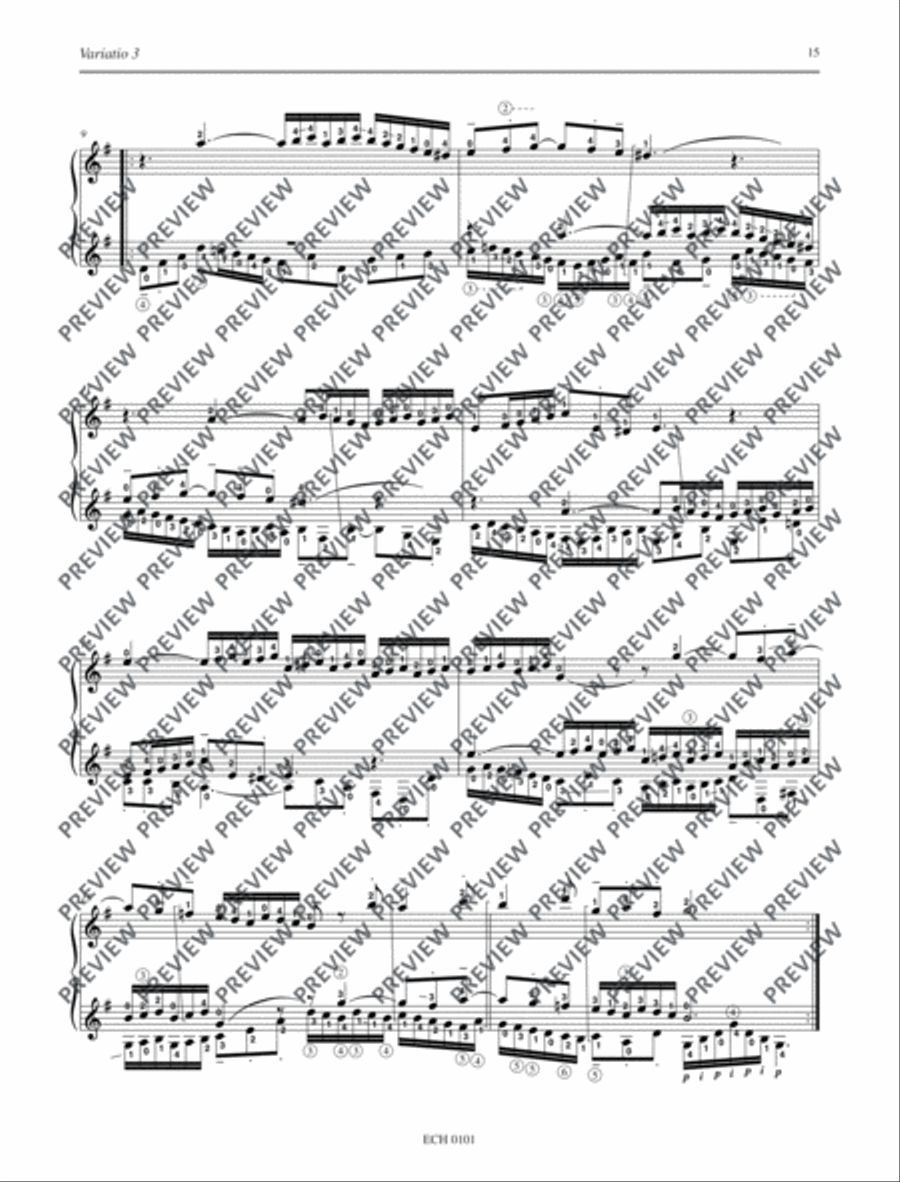 Goldberg Variations Classical Guitar scores gallery preview page 16