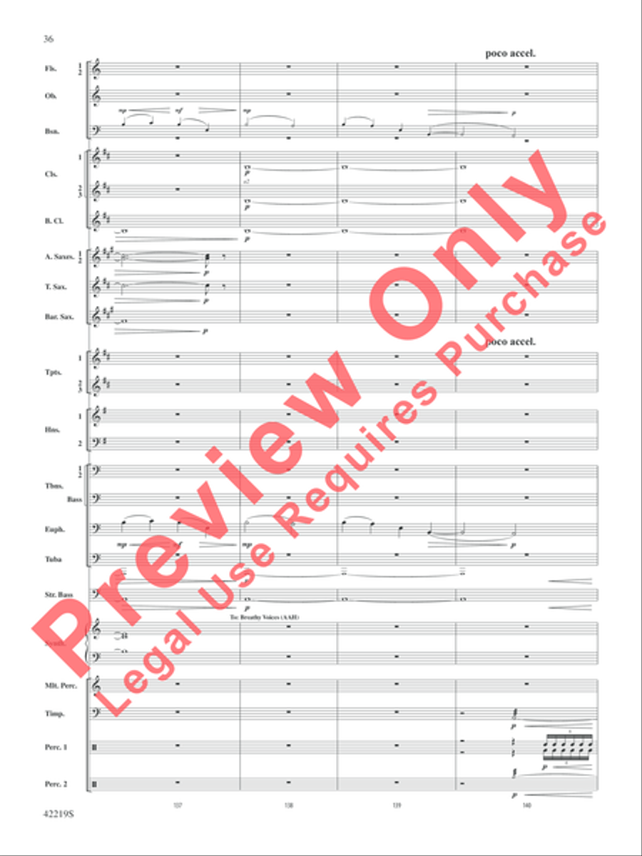 Man of Steel, Suite from Concert Band scores gallery preview page 37